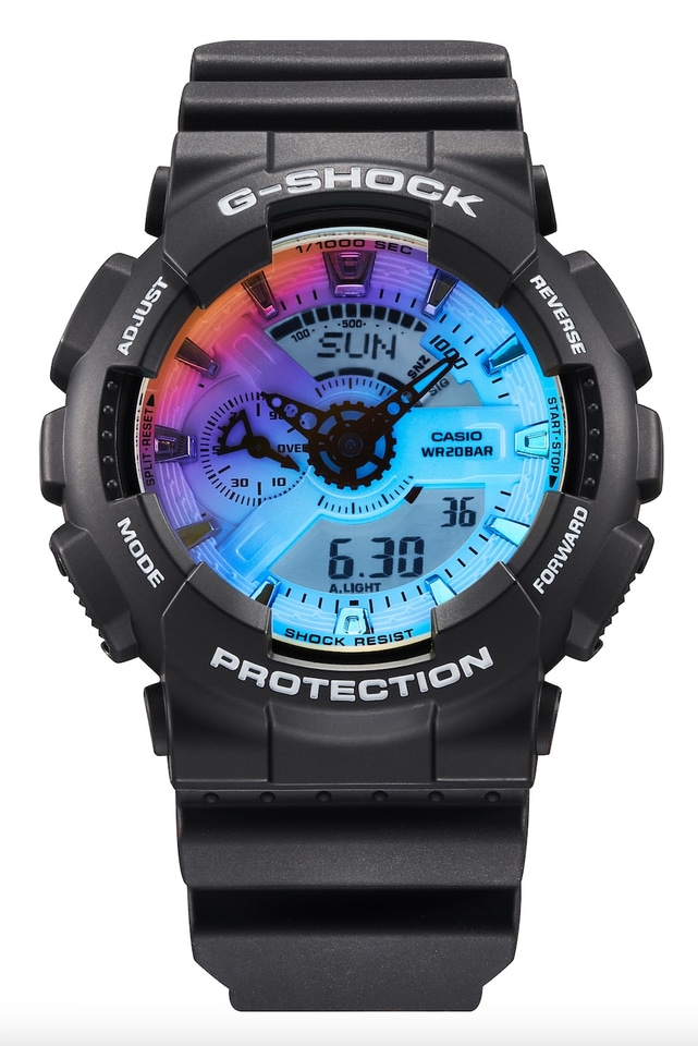 希少❗️オーラ皮膜レインボーシトリンスピリットクォーツ カクタスクォーツA1537 G-SHOCK、ガラス板全面にレインボー蒸着を施したIridescent Color全5