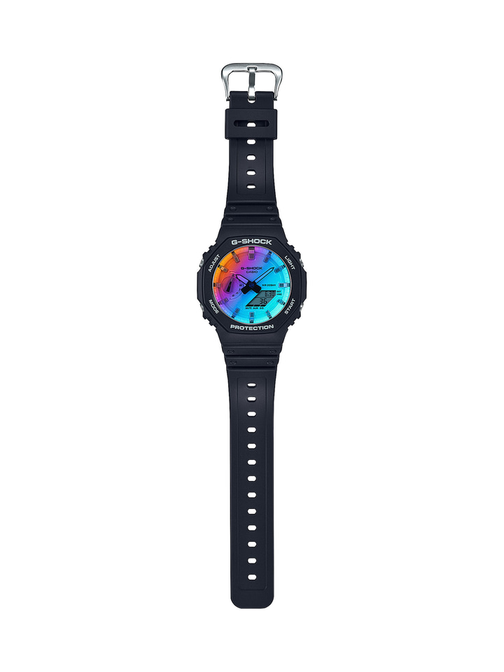 G-SHOCK、ガラス板全面にレインボー蒸着を施したIridescent Color全5 