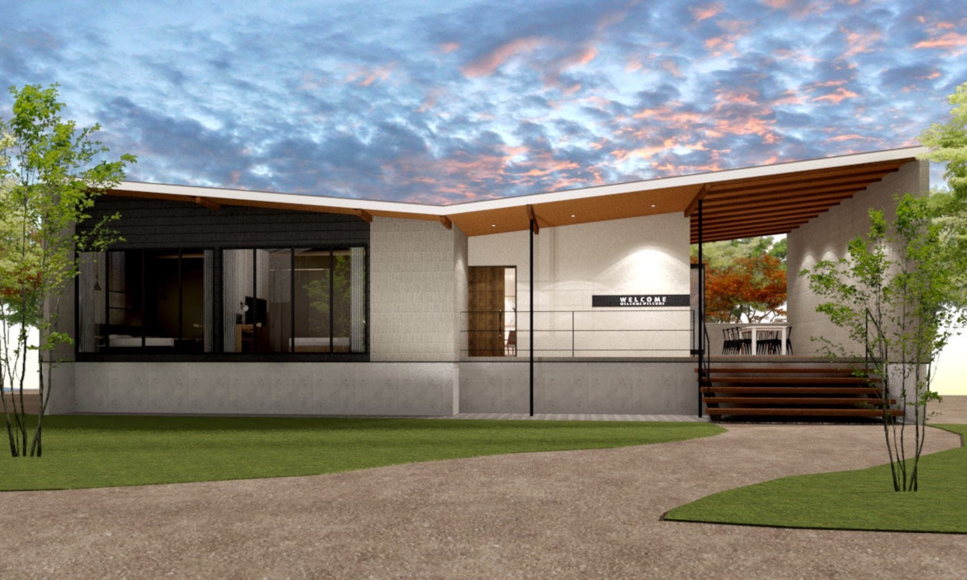 根尾川谷汲温泉を堪能できる「TEF TANIGUMI」のヴィラ外観