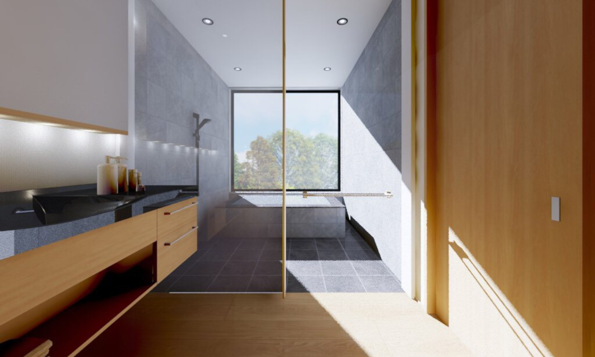 チェックアウト直後から何度でも入れる客室の根尾川谷汲温泉