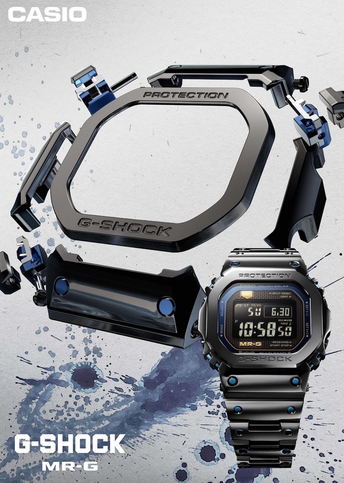 G-SHOCK、初代モデルをMR-Gとして作り替えた「MRG-B5000BA