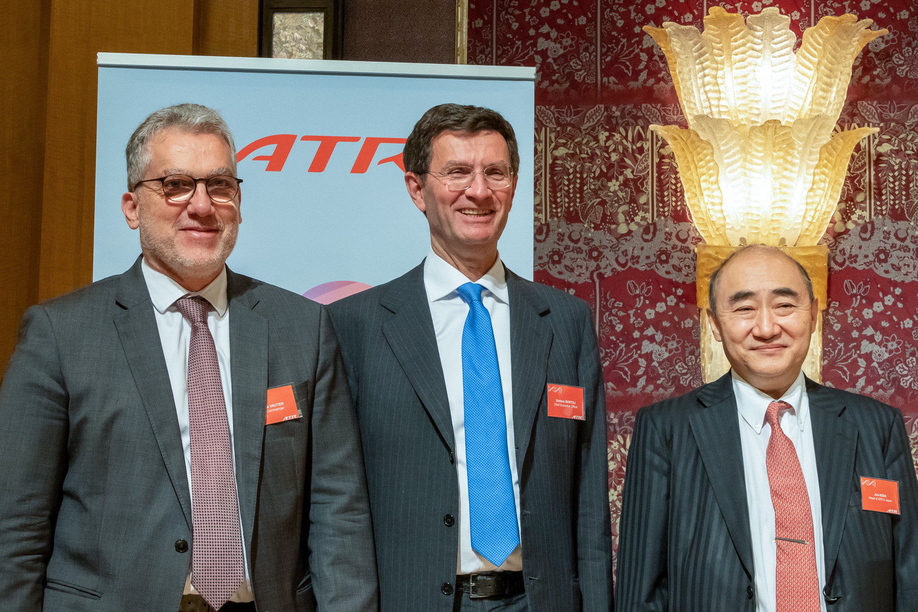 ATRのCEO ステファノ・ボルトリ氏（中央）が2年ぶりに来日。日本市場への期待を語った