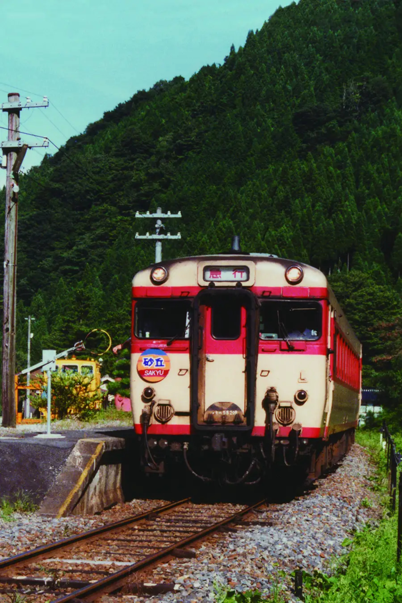 かつて岡山駅～津山駅～鳥取駅間を結んでいた急行「砂丘」と、大阪駅～岡山駅～宇野駅間で運行していた急行「鷲羽」（写真提供：京都鉄道博物館）