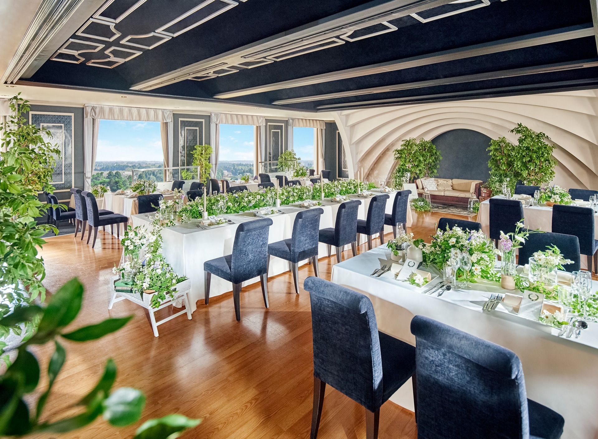 最上階のパーティー会場