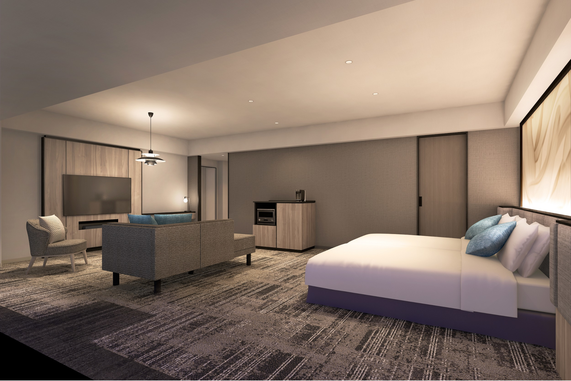 「プレミアムツインルーム」完成イメージ