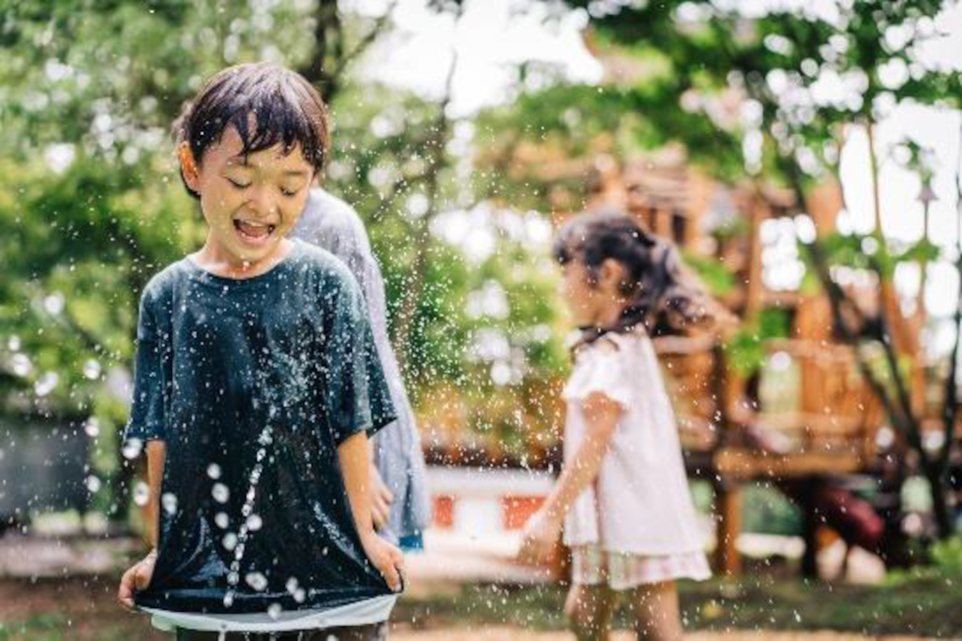 子供向けの水遊びスポットを用意
