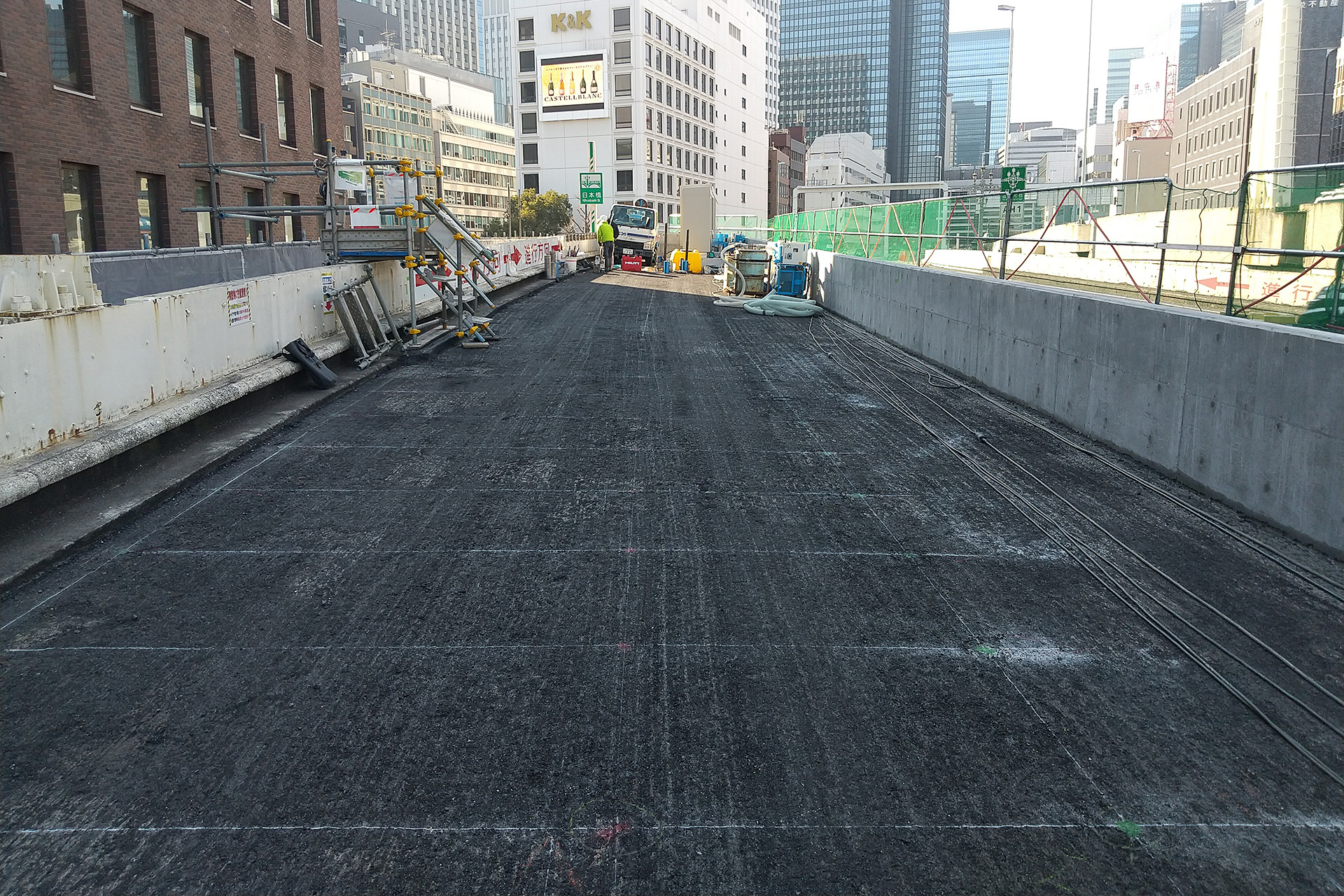 床版撤去前（2022年2月）の江戸橋入口（提供：首都高速道路株式会社）