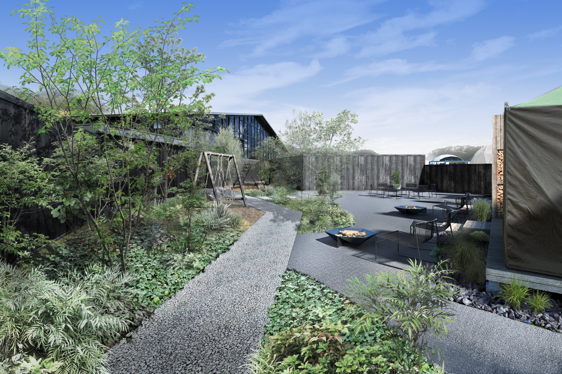 フィンランドサウナエリア