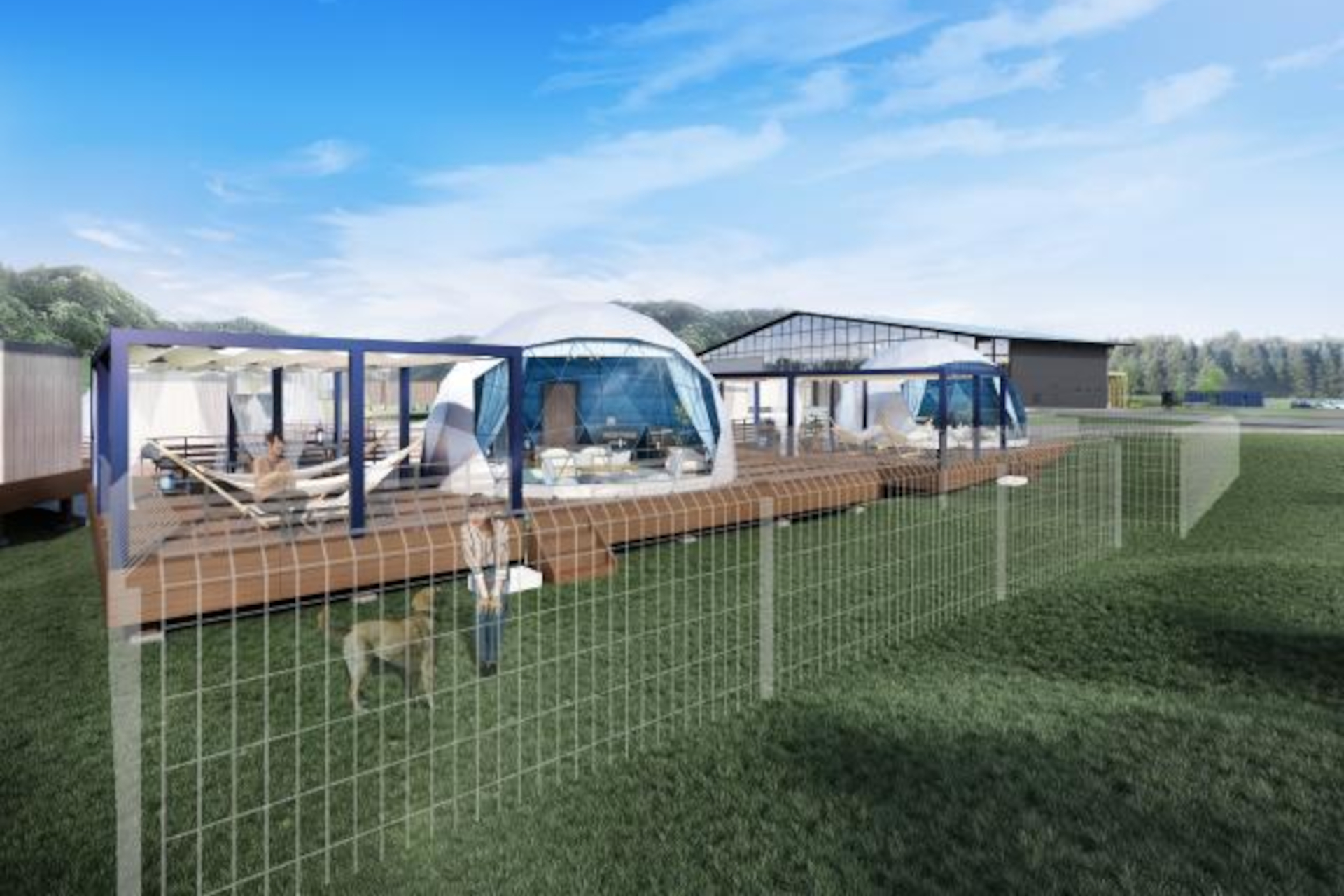 愛犬と泊まれるドームテント