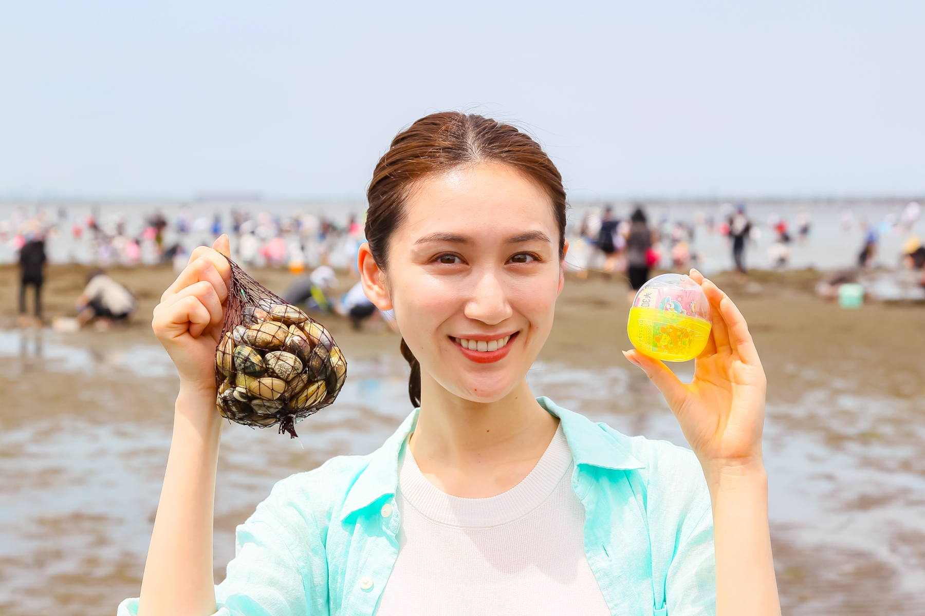 千葉・富津海岸潮干狩場「サマージャンボカプセル潮干狩り」
