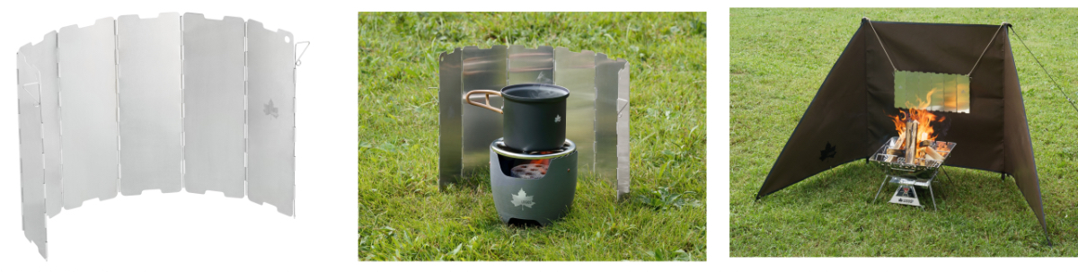 ロゴスは反射板としても使える風防「リフレクトウインドスクリーン」を発売した