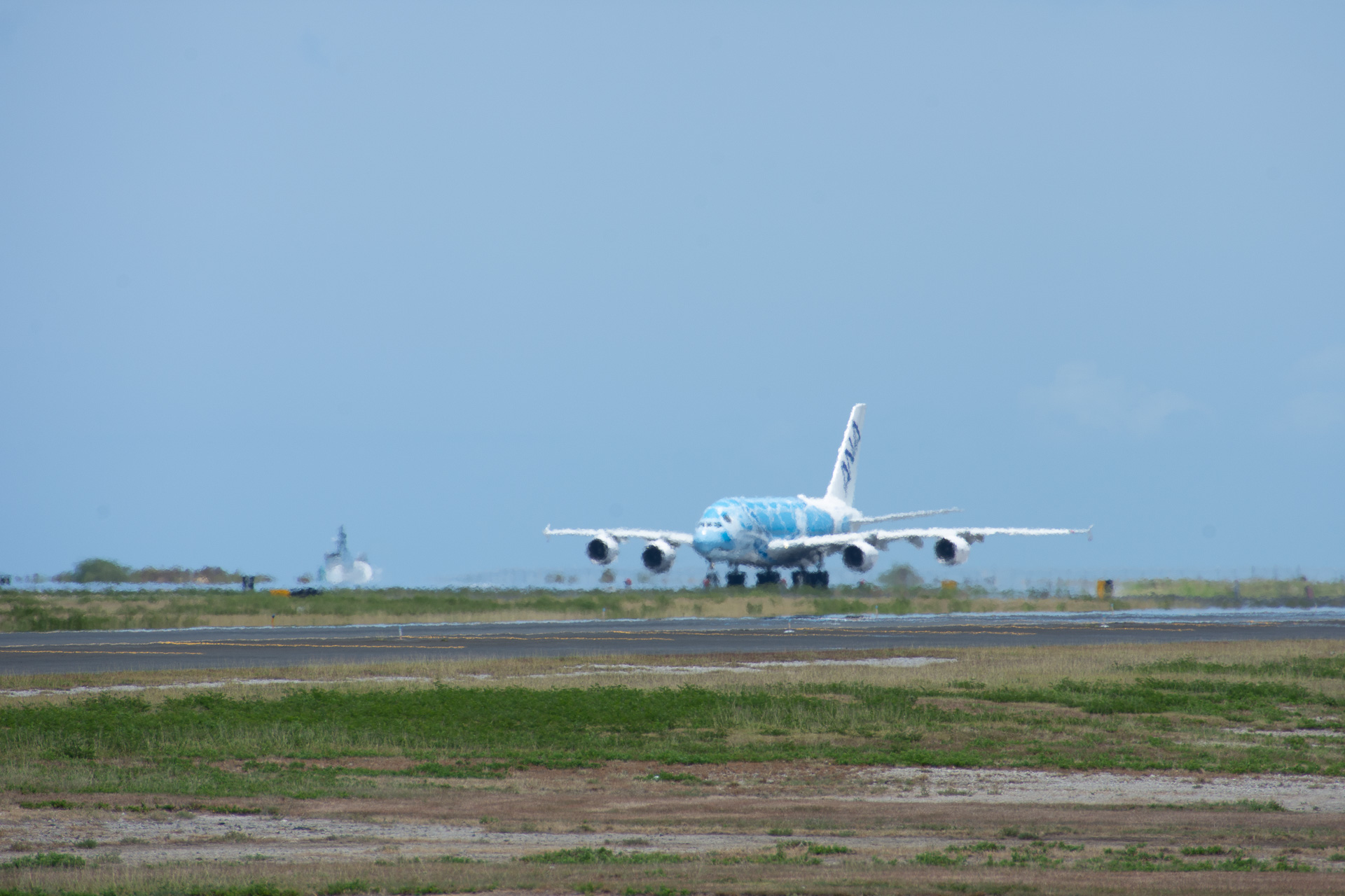 再び日本へのフライトに就くFLYING HONU 1号機