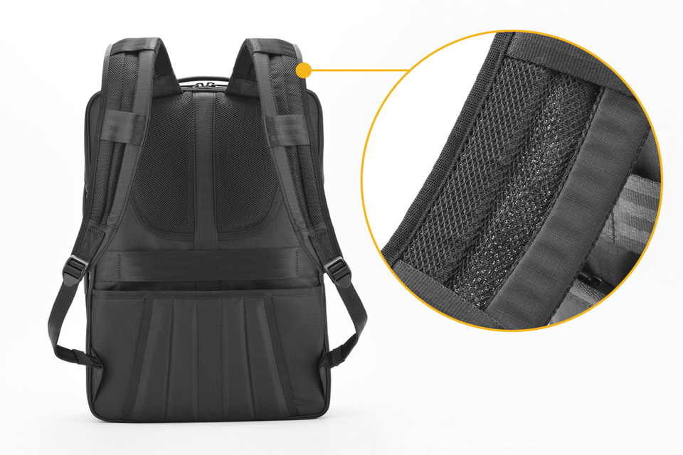 エース、夏の通勤を快適にするリュック「ガジェタブルEF」発売。背中の