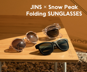 JINS×Snow Peakコラボサングラスを再販。クリアやピンクなど新色も