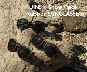 JINS×Snow Peakコラボサングラスを再販。クリアやピンクなど新色も