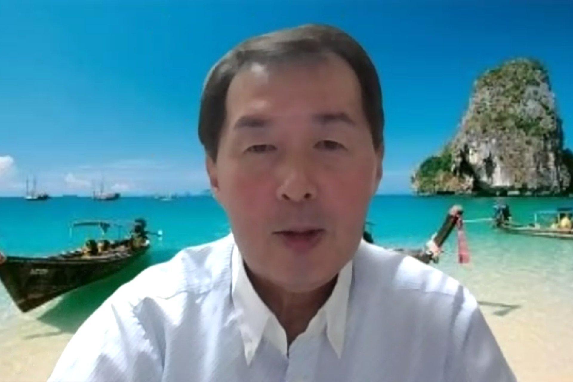 タイ国政府観光庁が「タイランドアップデート」を実施。進行を務める東京事務所の藤村喜章氏