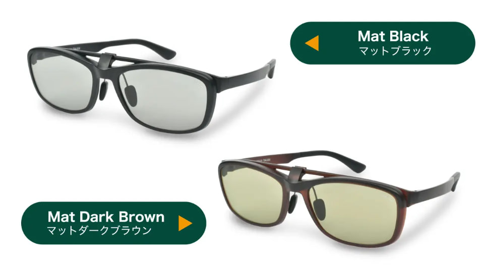 TALEX タレックス社製　偏光サングラス　フリップアップ　FLP01 日本製 タレックス、フリップアップ式偏光レンズサングラスを発売