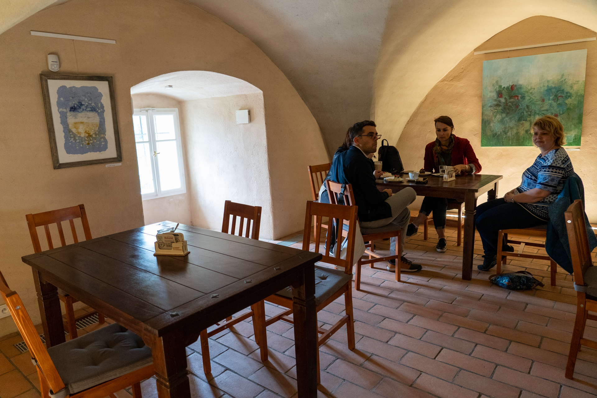 お城にはカフェもありました