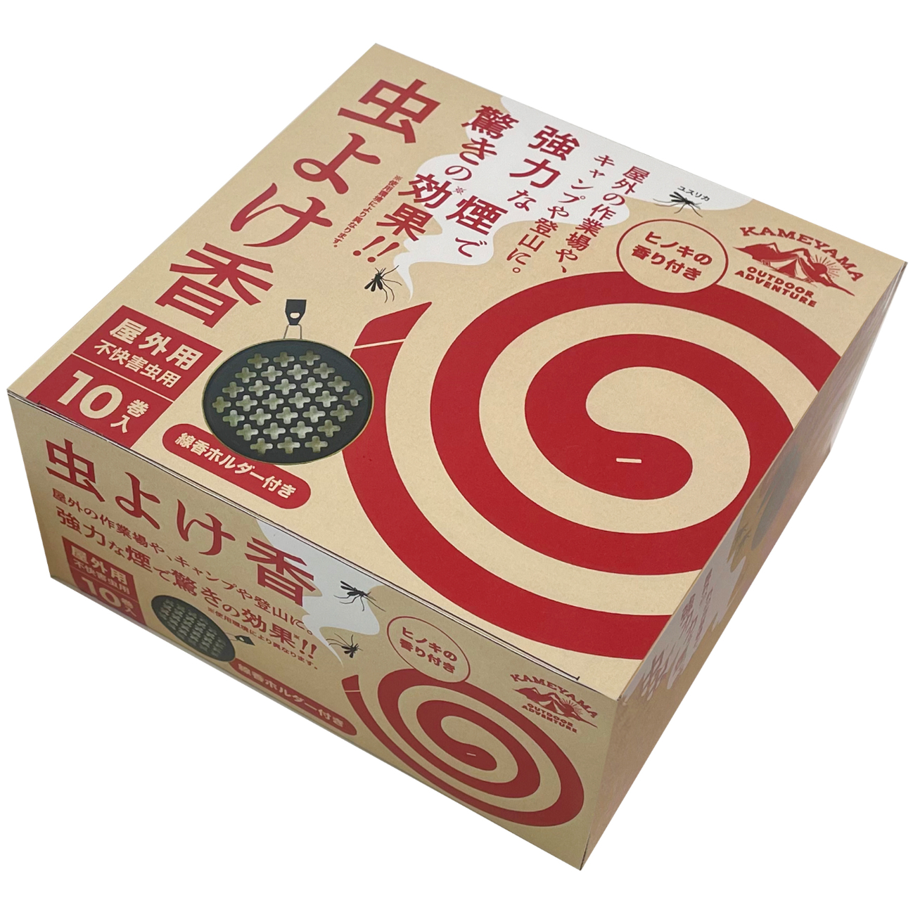 虫よけ香　線香ホルダー付き10巻入