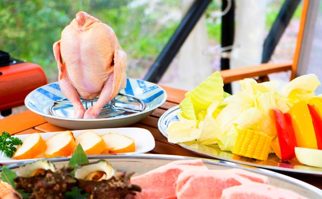 島根県の地元食材をふんだんに使ったBBQコースを提供