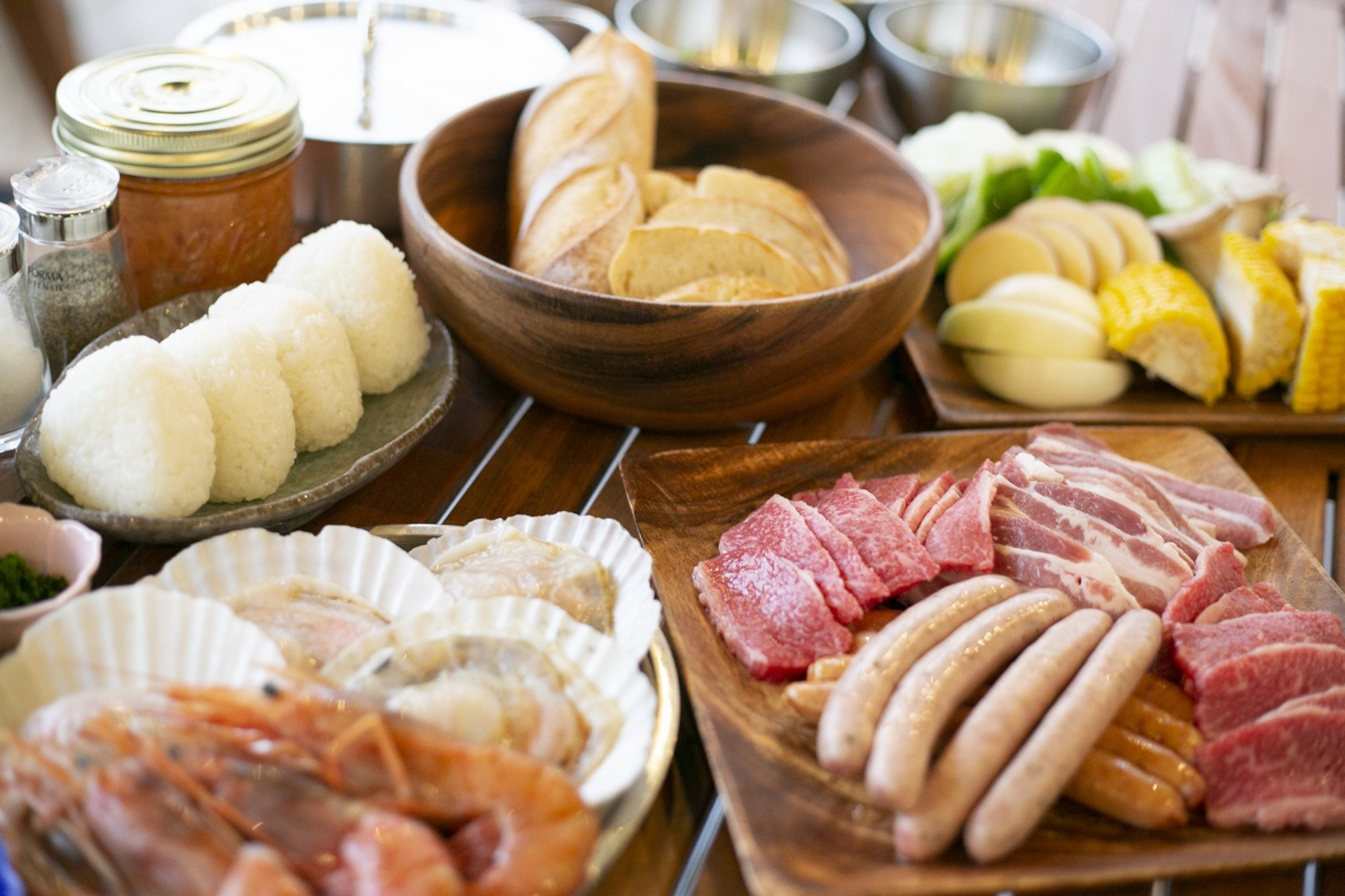 地元産の厳選食材を味わえるBBQ