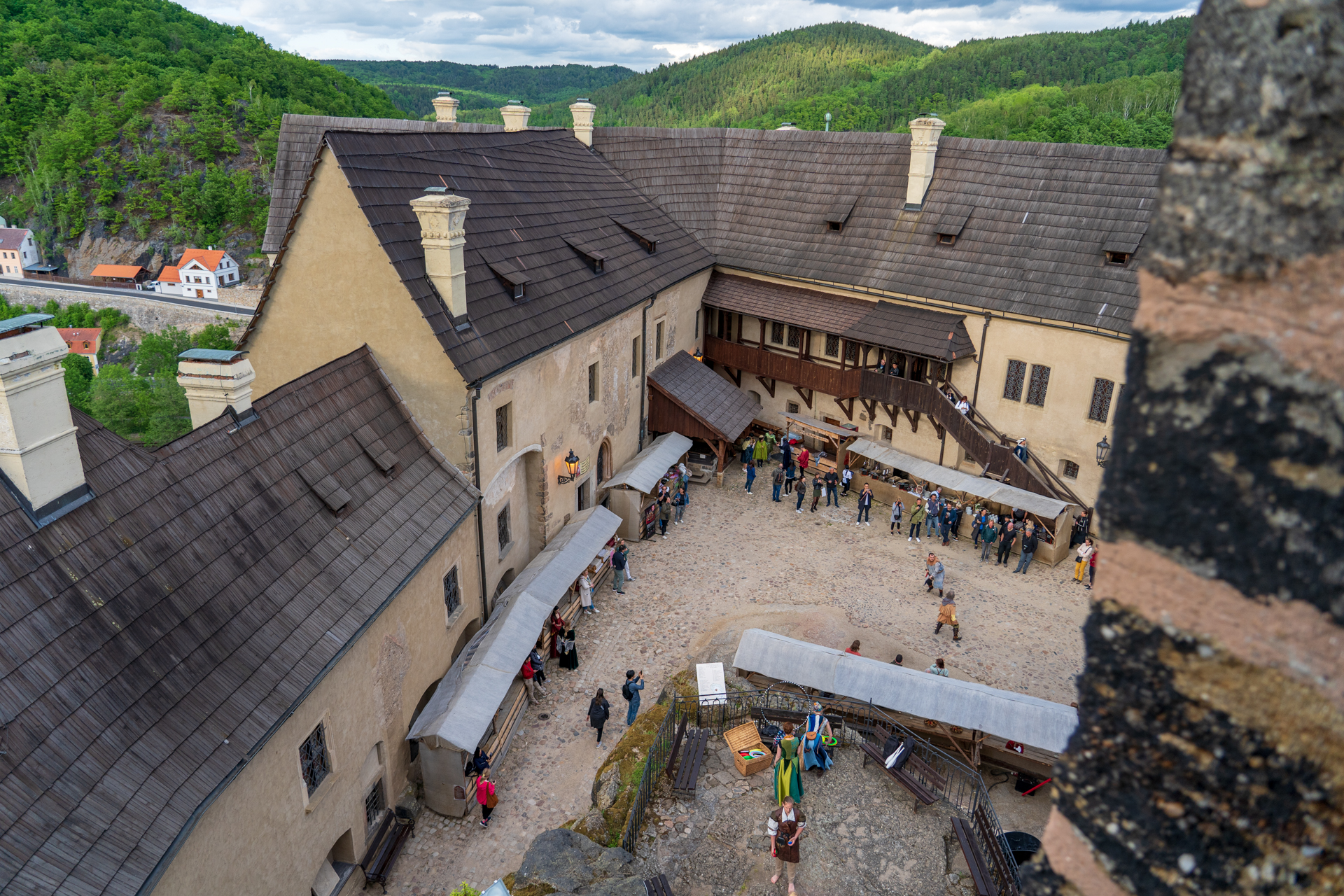 塔のてっぺんからの景色