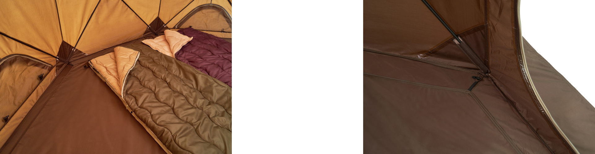 テントやタープに使われる極厚生地を使用。フックを掛けるだけで簡単に設置できる