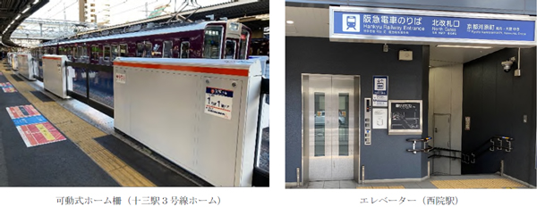 阪急電鉄は全駅にホーム柵を設置するとともにバリアフリー化を目指す