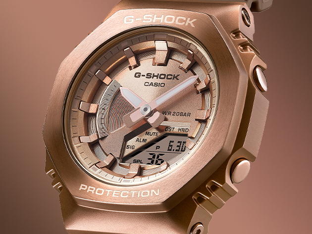 G-SHOCK、メタルカバードシリーズにブロンズカラー。メタルベゼルに