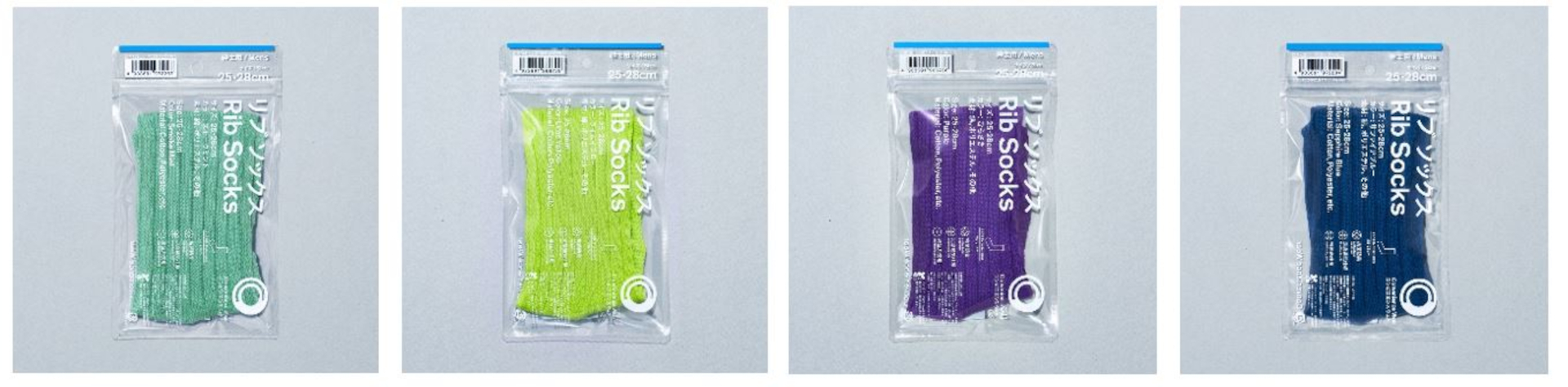 紳士リブソックスの足底は通気性がよい鹿の子編み。つま先とかかとには補強糸を使用し耐久性を高めた。抗菌防臭加工でニオイにくい