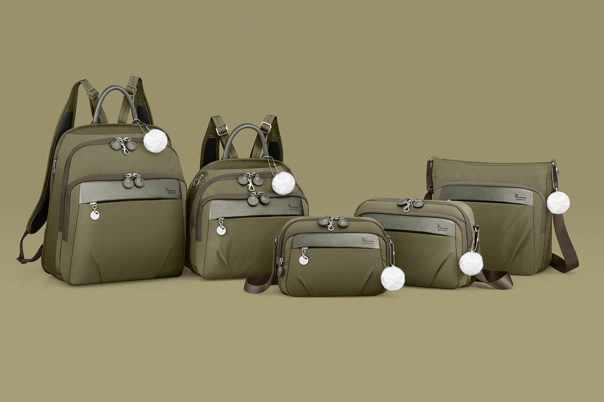 エースは「カナナリュック4」から秋の果実をイメージした限定色のオリーブを発売した