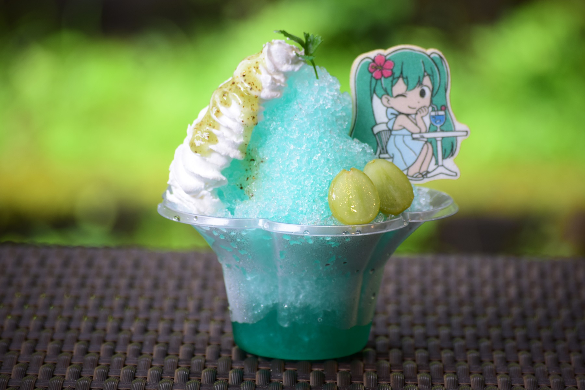 夏のかき氷パーティ☆ミクのエメラルドパインフレーバー（1200円）