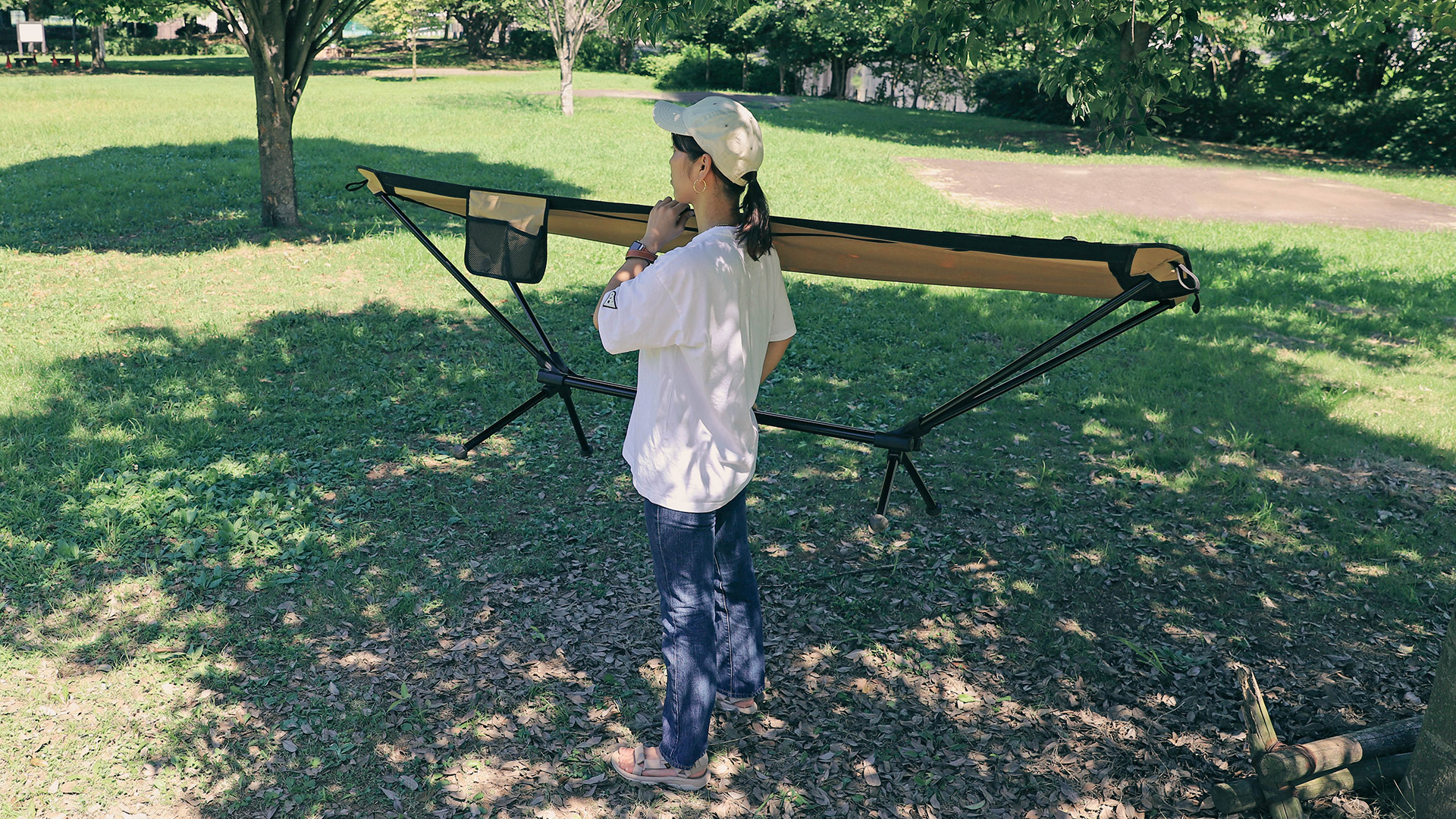 収納バッグも付属して持ち運びやすい