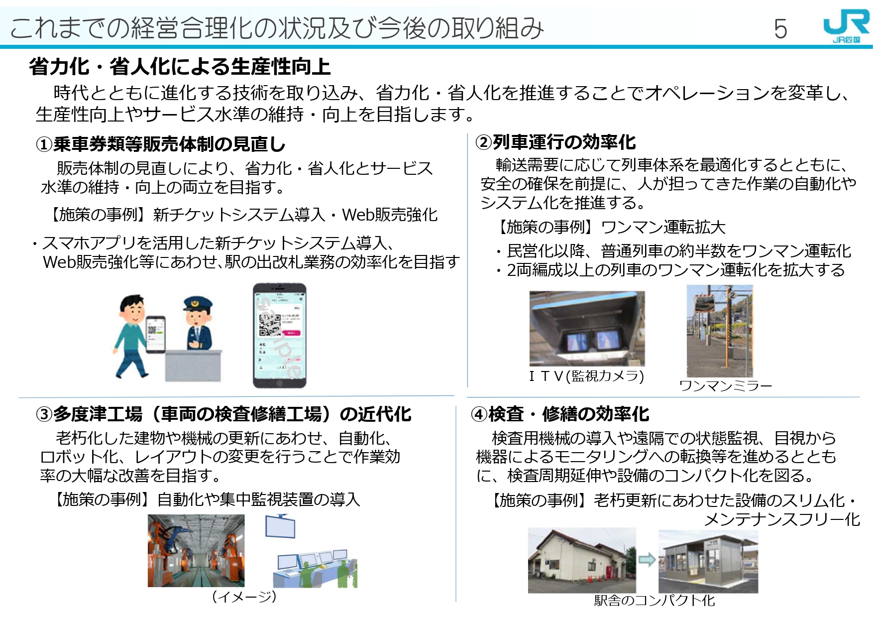 主な利用者サービス向上策と今後の取り組み