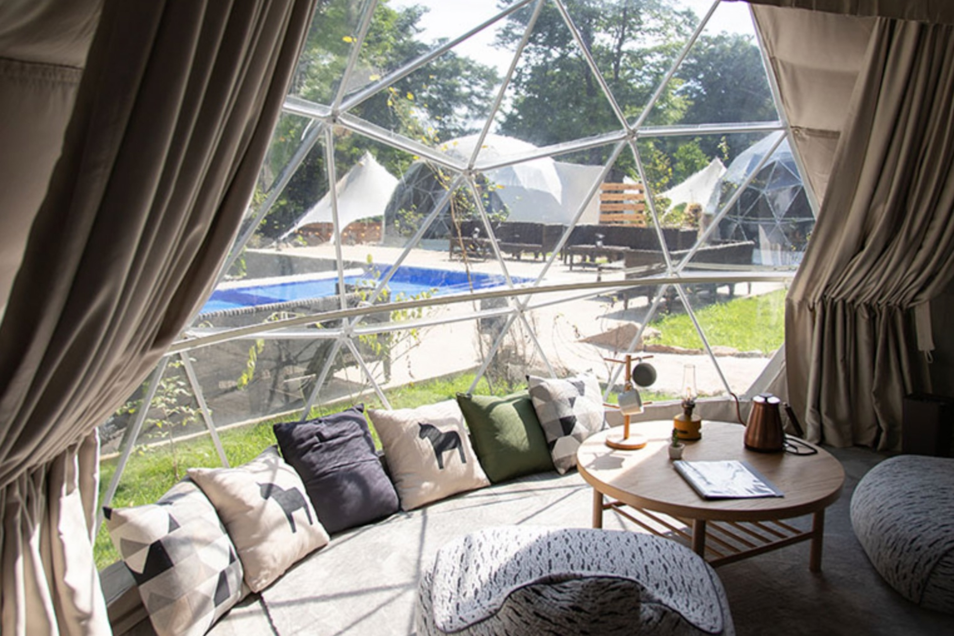 「THE FIVE RIVERS FINE GLAMPING 群馬しらさわ」の客室