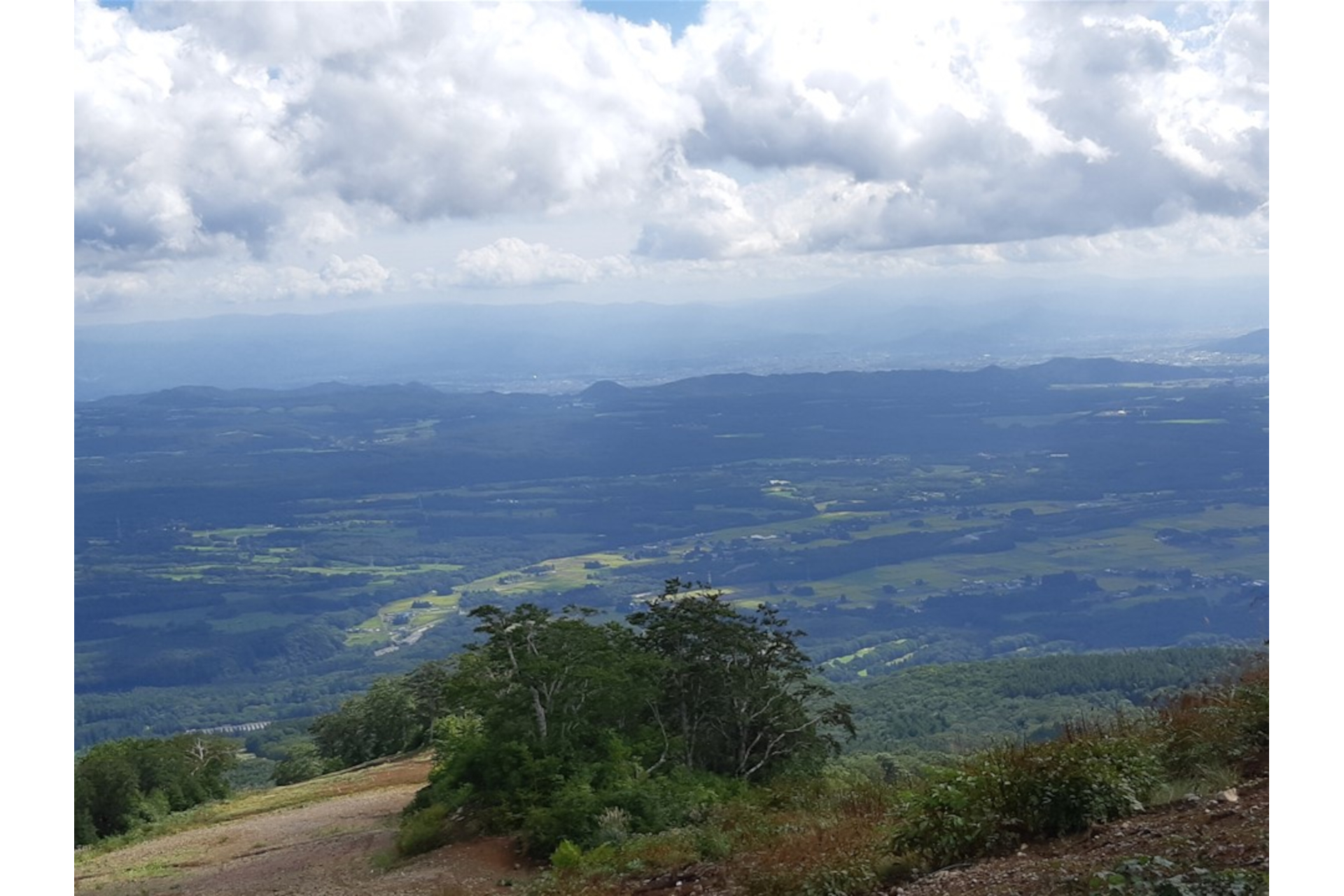 ダウンヒルコースからの景色