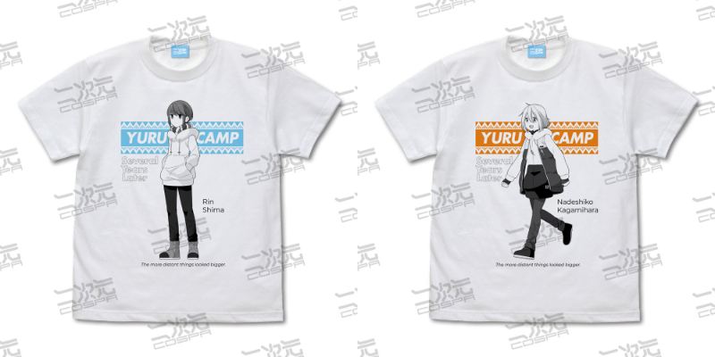 志摩 リン/各務原なでしこ Tシャツ/WHITE（S/M/L/XL）