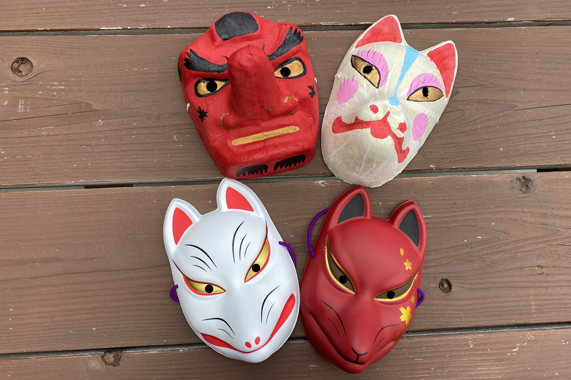 参加者には「妖怪のお面」をプレゼント