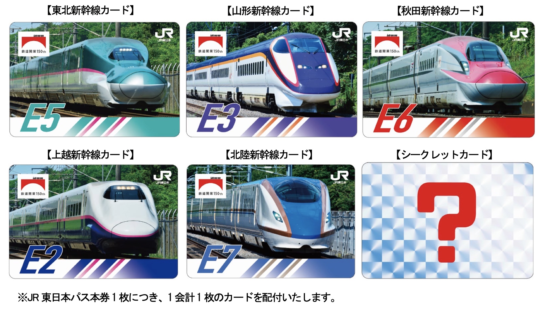 NewDaysで「鉄道開業150年記念 JR東日本パス」を提示し買い物するとオリジナルトレインカードがプレゼントされる