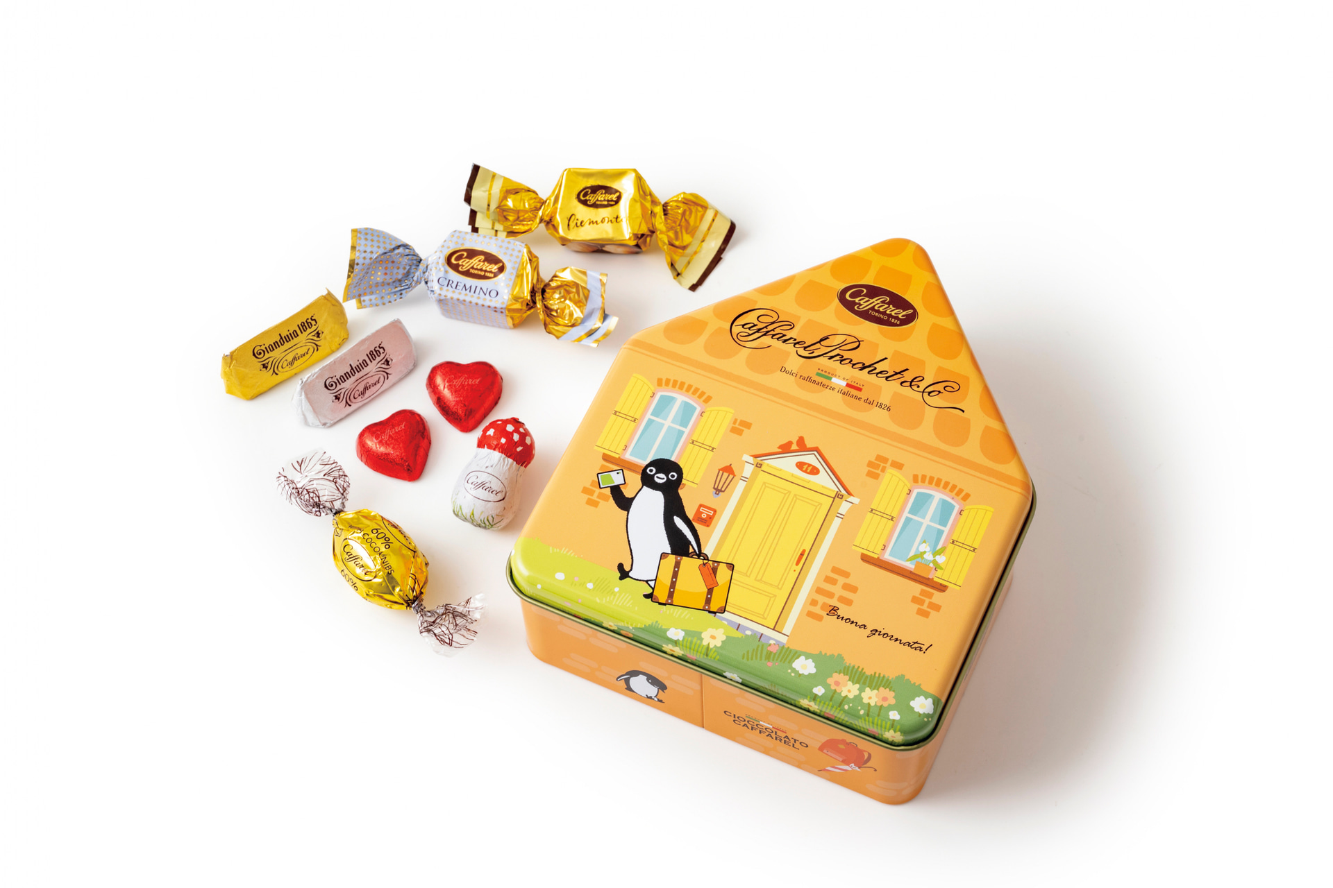 「Suicaのペンギンおうち缶」（チョコレート19粒入、3240円）