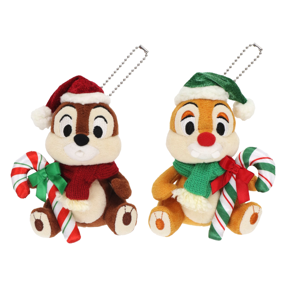 ディズニー クリスマス 2022 ディズニークリスマスグッズ2022：ぬいぐるみバッジセット