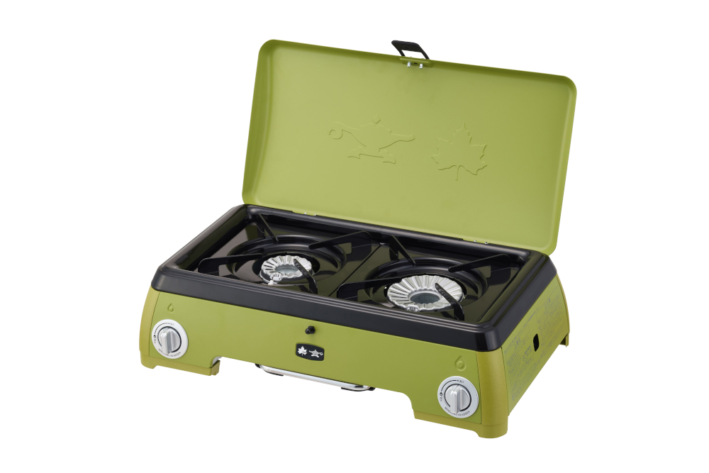 LOGOS×SENGOKU ALADDIN ポータブル ガス カセットコンロ 2バーナー