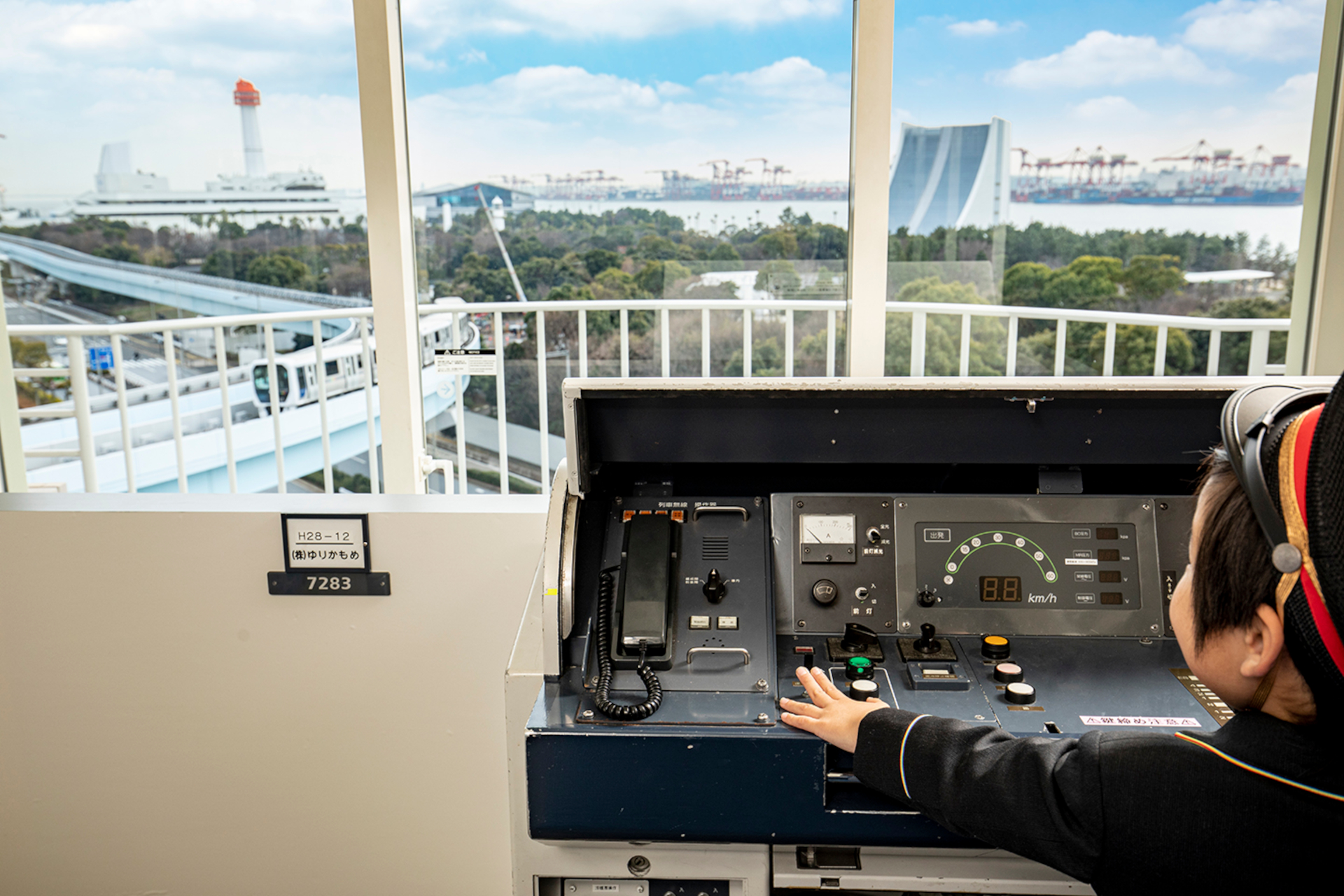 7200系の運転席を再現