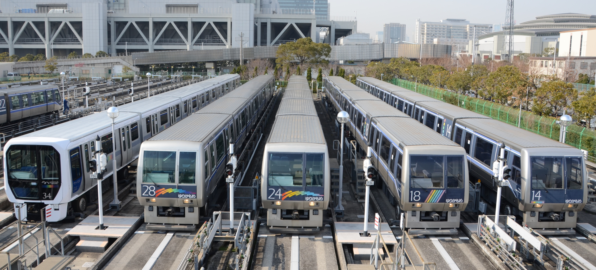 壁紙のモチーフにもなっている歴代のゆりかもめ
