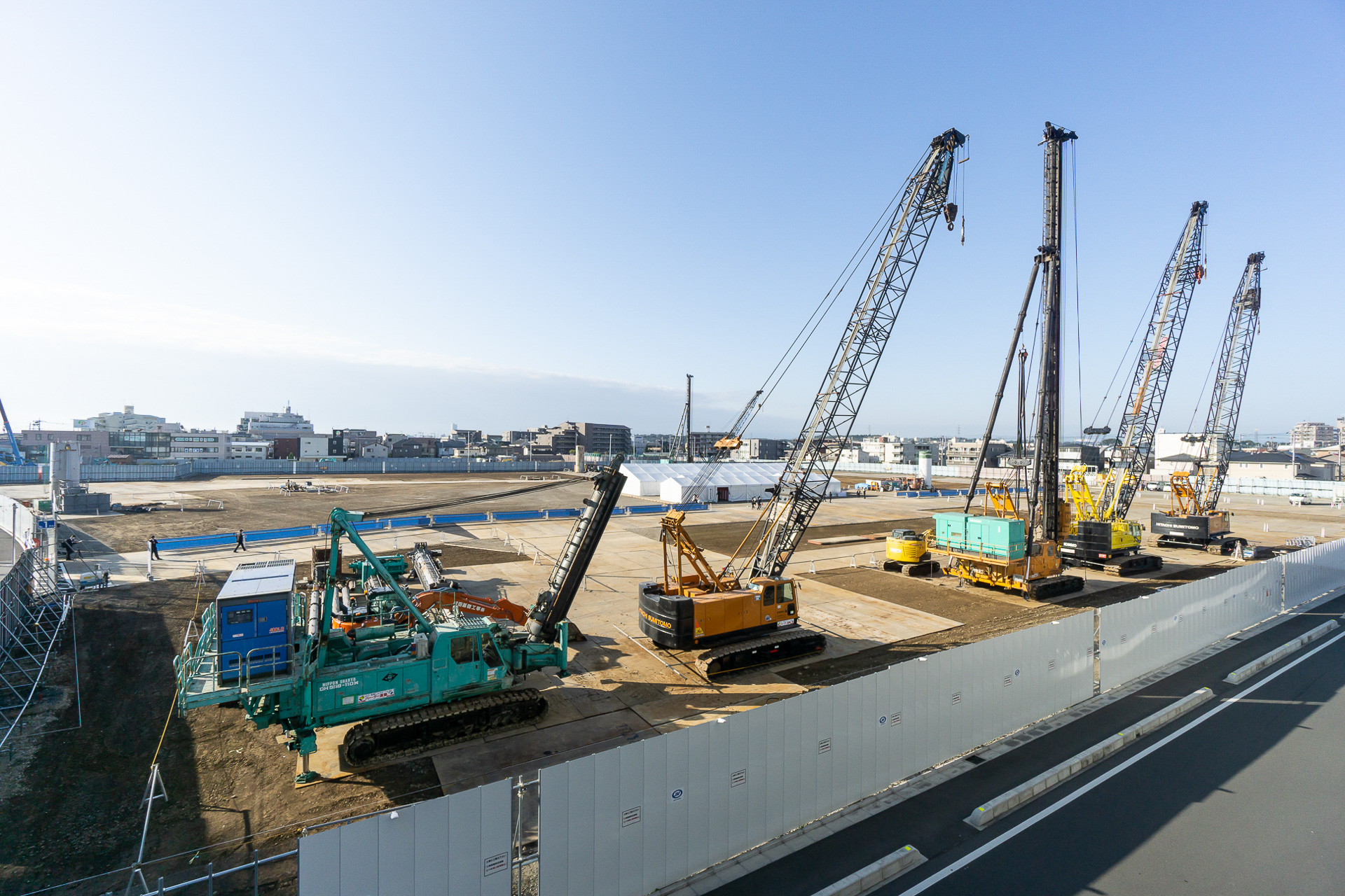 「シティタワー所沢クラッシィ」側から見た所沢駅西口開発計画の敷地