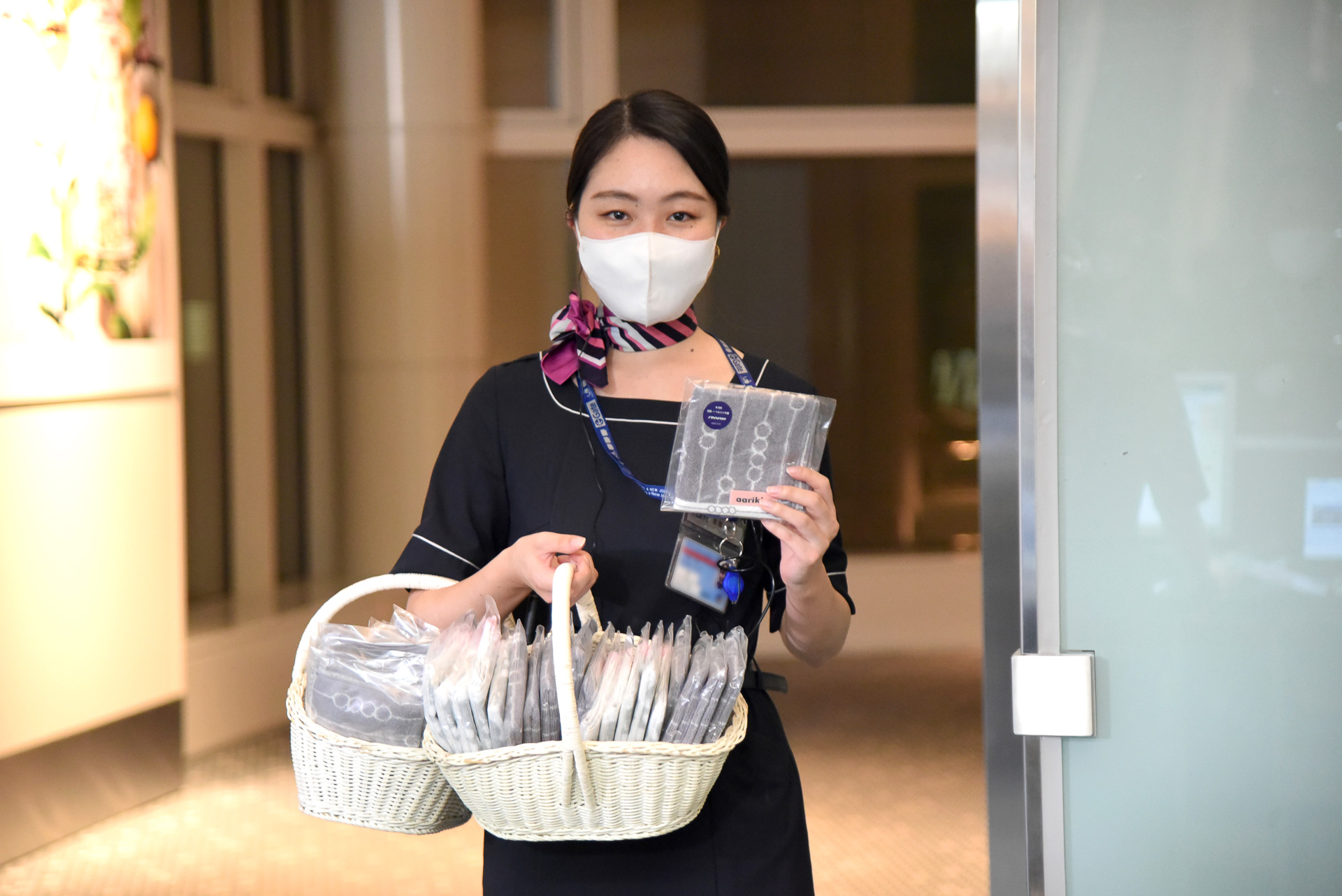 就航を記念し、初便搭乗者にノベルティをプレゼント