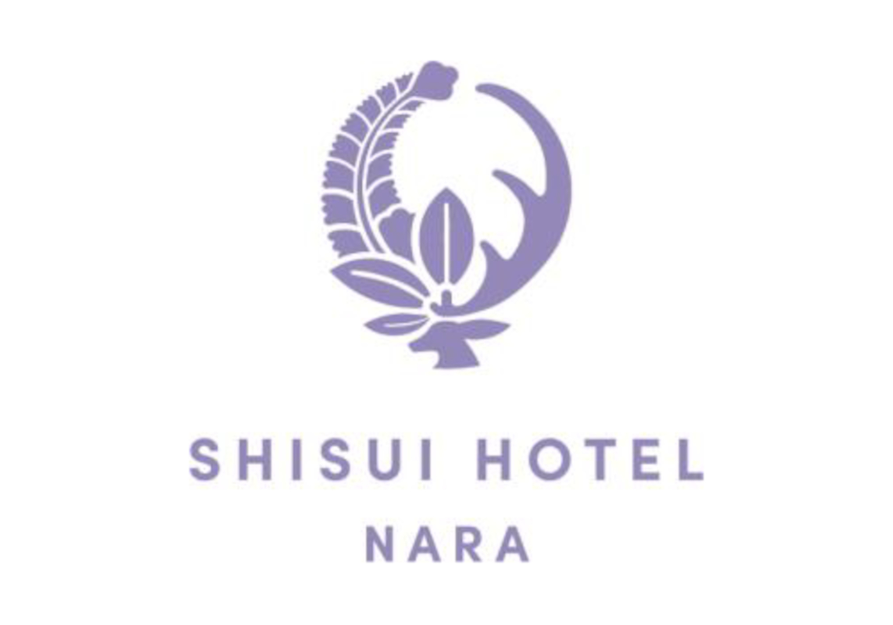 ホテルのロゴデザインは、神の使いとして奈良で大切にされている天然記念物の鹿と、ホテル敷地にもゆかりある藤原氏の家紋に用いられる「藤」がモチーフ