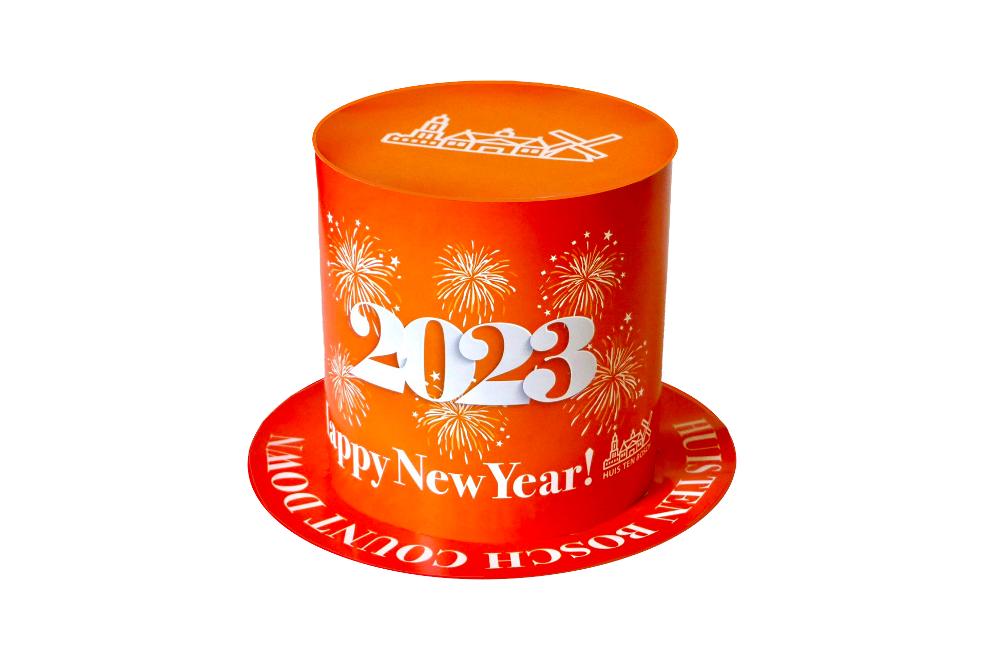 オランダのナショナルカラーであるオレンジのニューイヤーハットを来場先着2万名にプレゼント