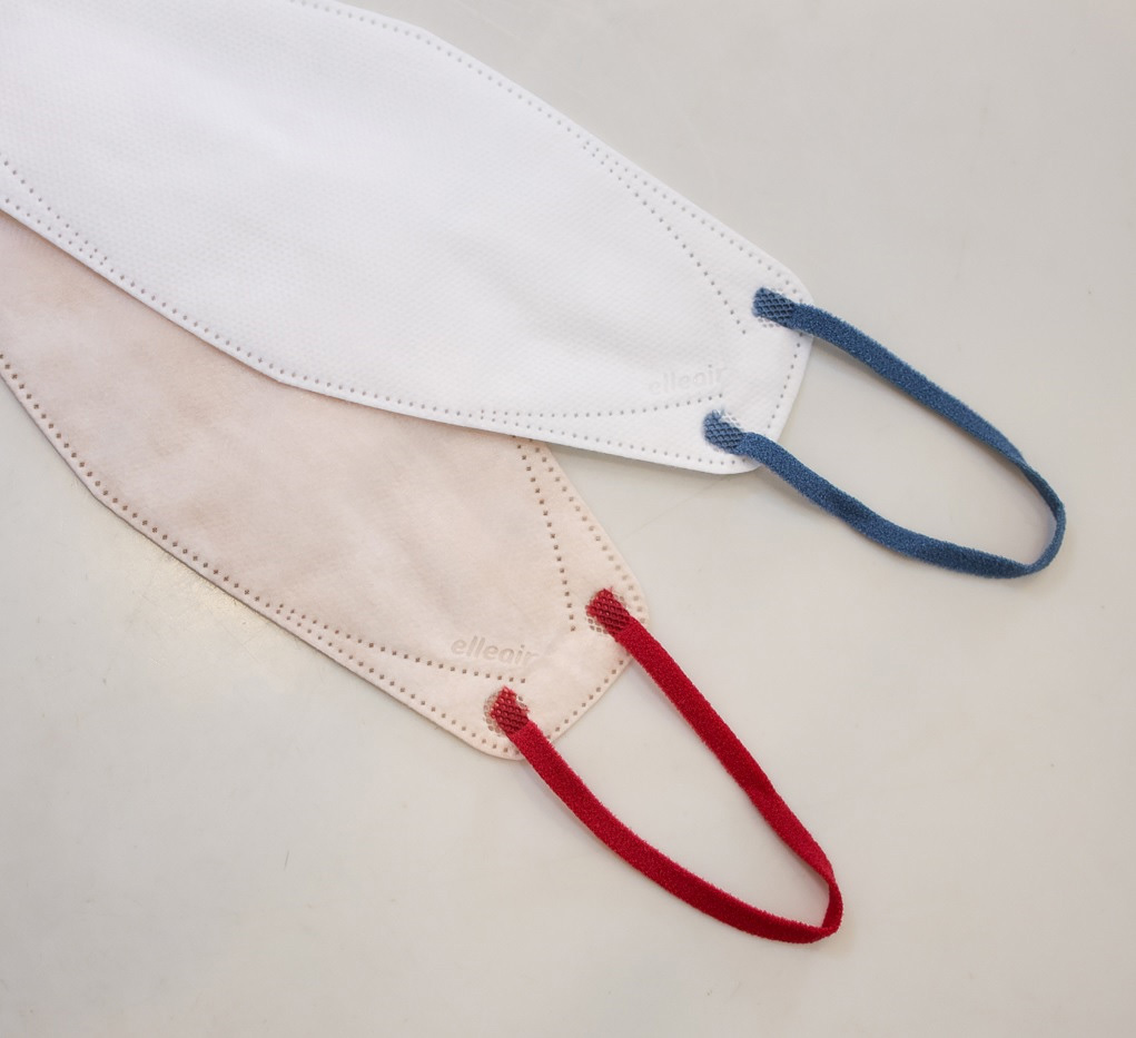 幅広で柔らかい耳ひも