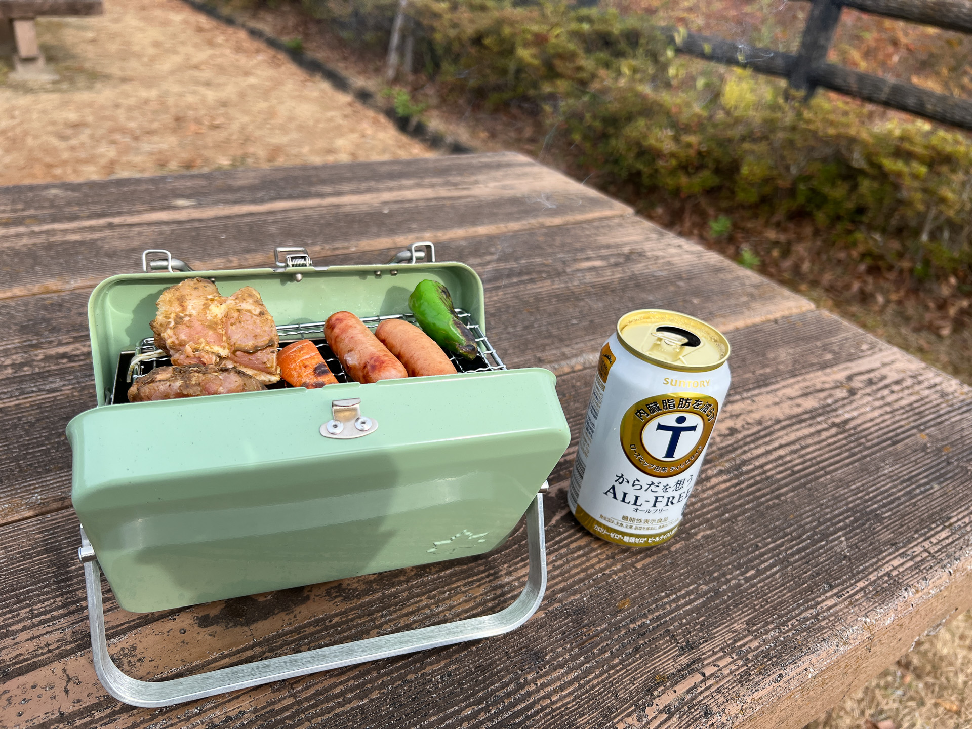 絶景を拝みながらのBBQは格別